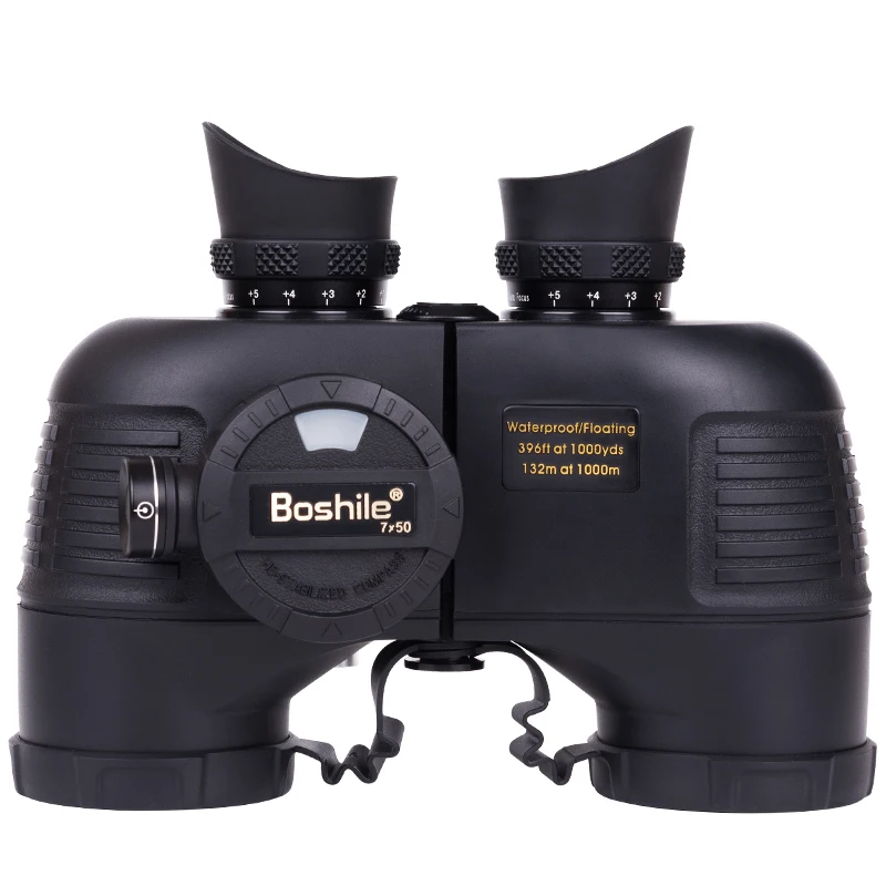 

Boshile Waterproof 7x50 Nitrogen Filled Floating Marine Binoculars Telescope With Strap Compass and Rangefinder Rectile