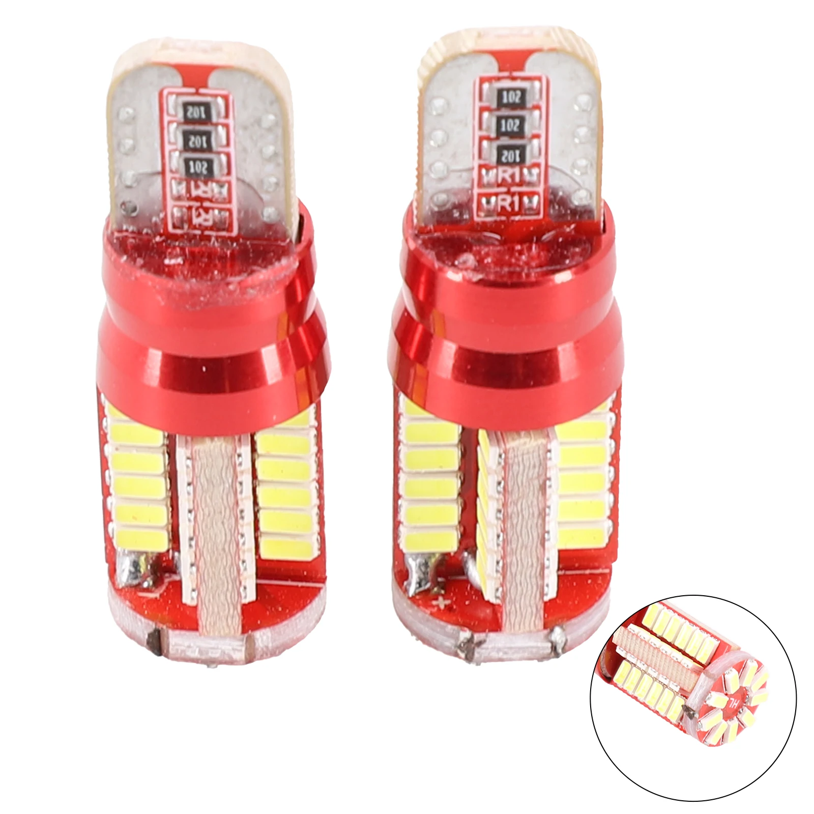 

2pcs Bulbs Wedge XENON 501 CANBUS Car ERROR FREE Interior LED Lamp License Plate Number Parking T10 Side Light