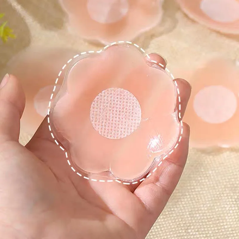 10PCS Silicone Nipple Cover Reusable Women Breast Petals Strapless Lift Up Invisible Bra Pasties Adhesive Bra Pads Sticker Patch