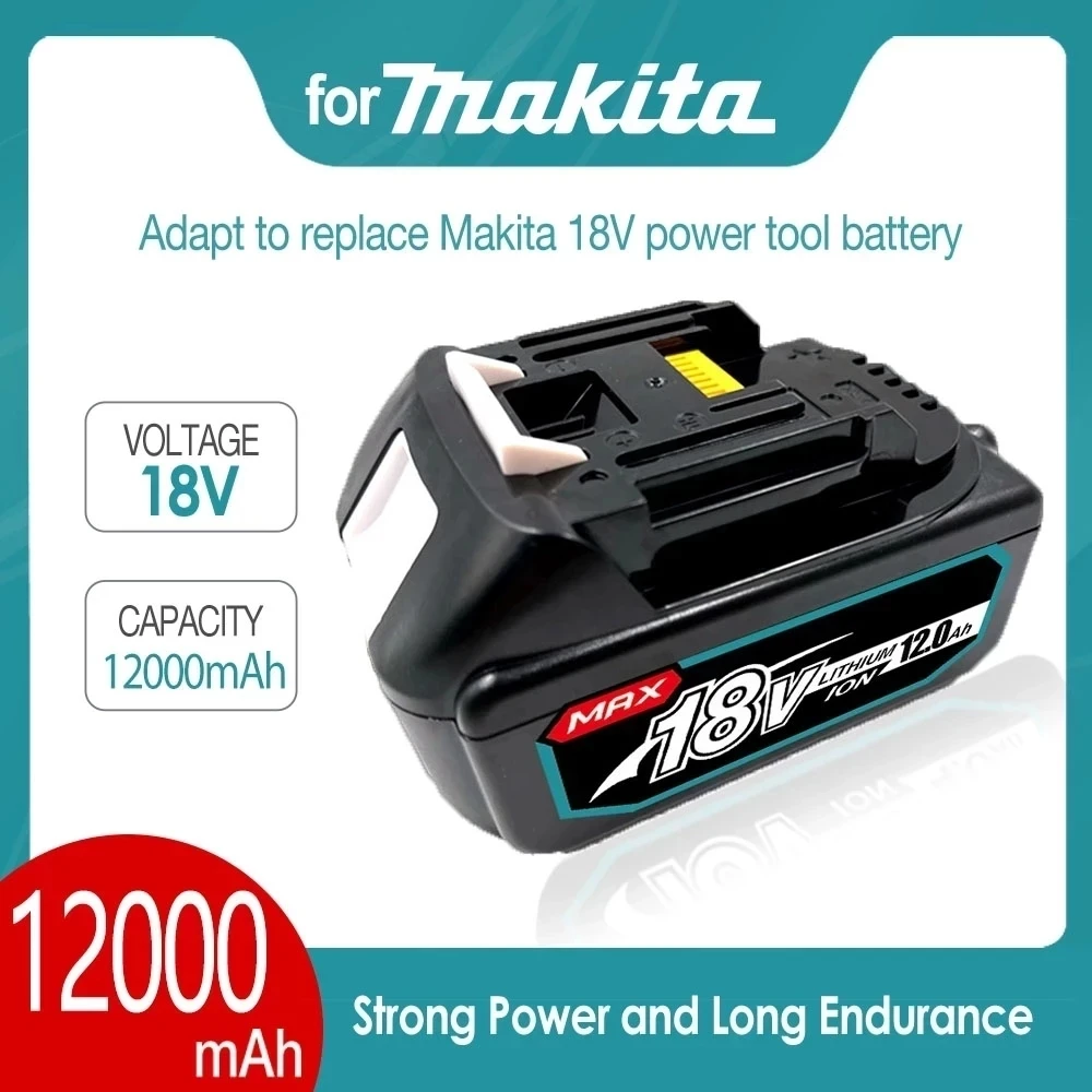 

Оригинальный Makita 18 в 12000 мАч 18650 Ач перезаряжаемый аккумулятор для электроинструментов со светодиосветодиодный Li-Ion Замена LXT BL1860B BL1860 BL1850