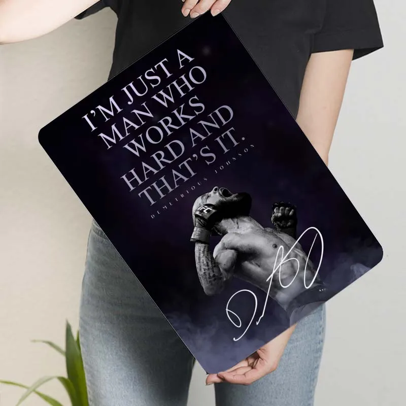 Жестяная вывеска Demetrious Johnson спортивный постер ретро металлические вывески на