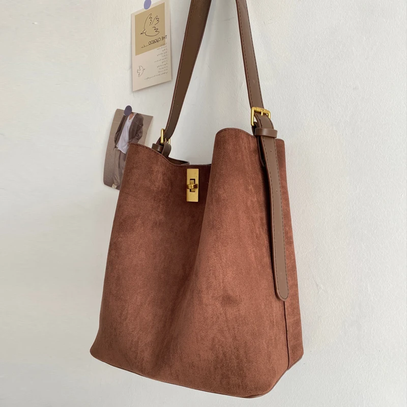 Корейские Сумки из искусственной замши для женщин роскошная дизайнерская сумка