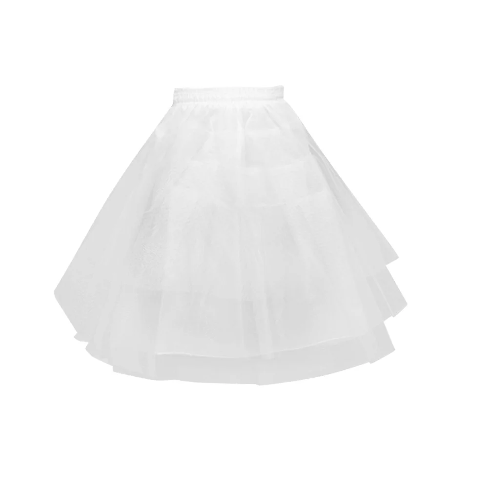 

Petticoat Full Slips Flower Crinoline Skirts Hoops Crinoline Petticoat Tulle Skirts Underskirt for Flower Wedding 35cm White