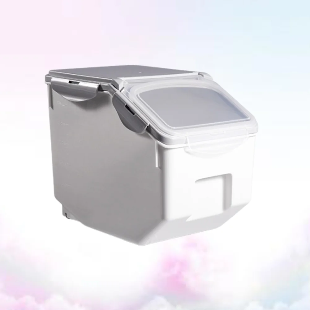

Rice Box Container Clear Organizer Box Flour Box Container Flatware Storage Box Multifunction Rice Container