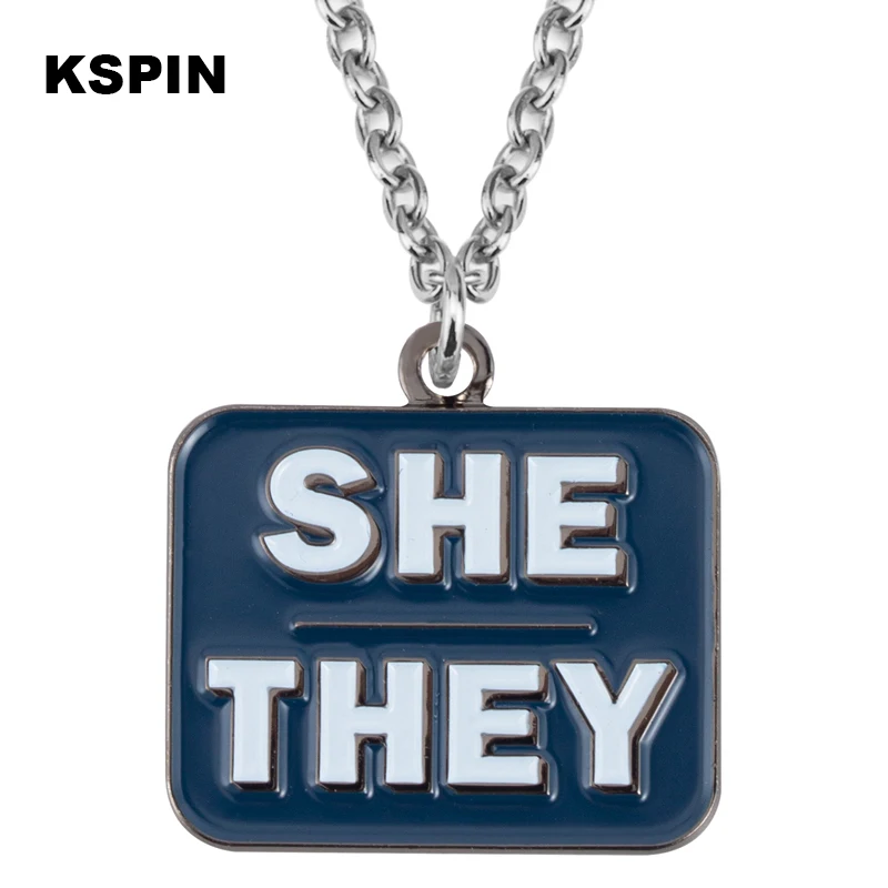 

She They Pendant Necklace Rainbow Necklace For Women Jewelry