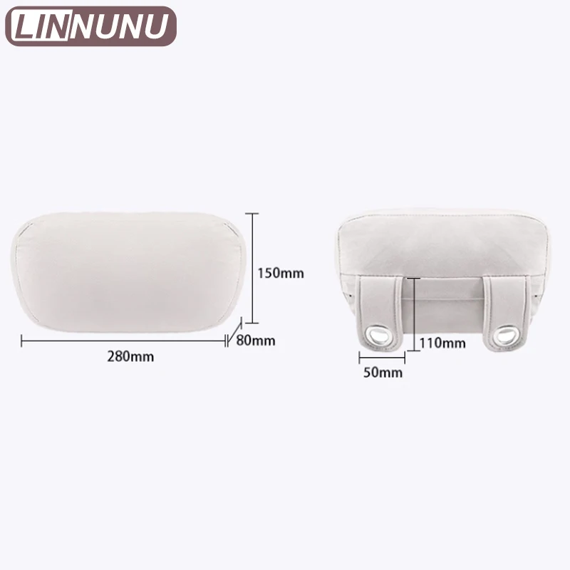 Фото Linnunu подходит для Lixiang L6 L7 L8 L9 Mega товары для украшения автомобиля Подголовник и подушка для шеи Официальная вспомогательная мягкая подушка Модернизированная утолщенная удобная поддержка Подголовник Аксессуары для салона автомобиля №5