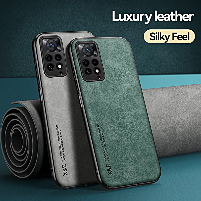 Luxury Leather Magnetic Case For Xiaomi Poco X5