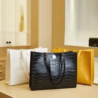 luxury designer handbag ladies shoulder bags pu leather crocodile pattern printing female casual trend tote bag sac a main femme