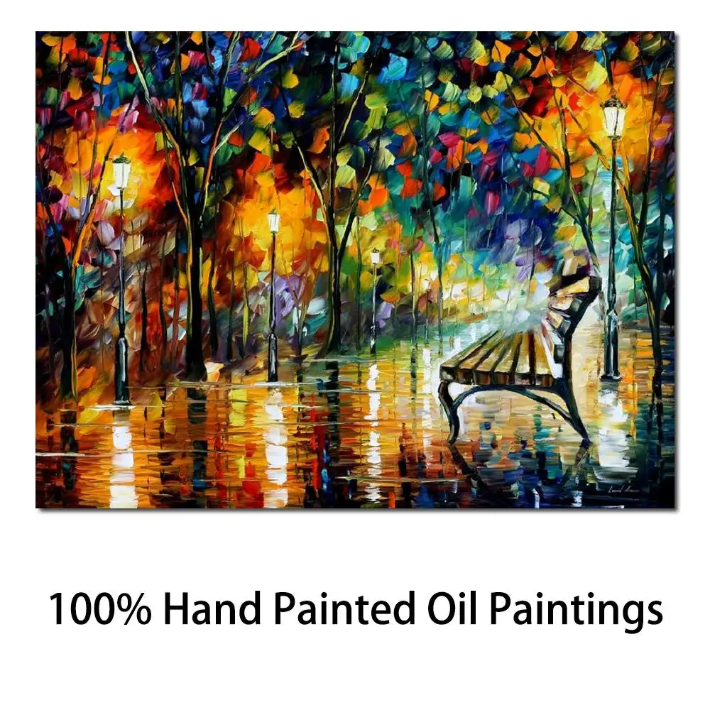 Палетка ножей и одиночества современное пейзажное искусство картина маслом на