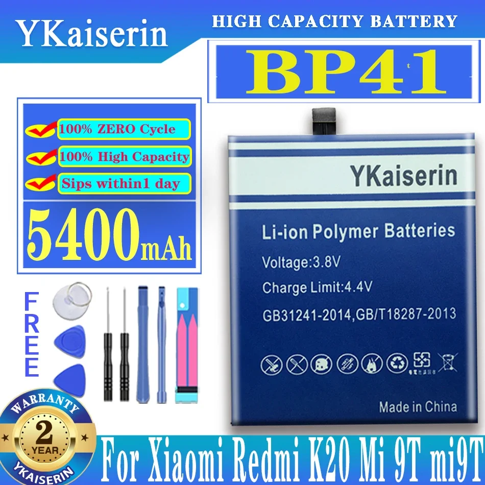 YKaiserin BP40 BP41 Аккумулятор для Xiaomi Redmi K20 Pro K20Pro/Mi 9T T9 T9Pro BP 41 40 Аккумуляторы +