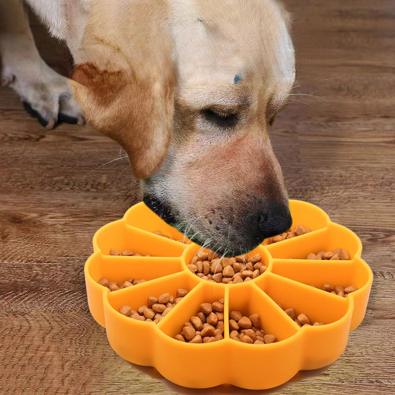 

Non-Slip Puzzle Bowl Pet Bowl Anti-Choking Slow Eating Drinking Pet Feeding Bowl G2AB