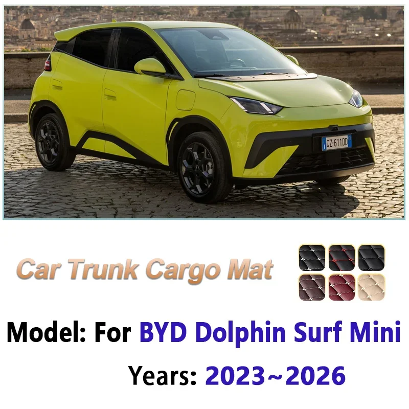Фото Для BYD Dolphin Surf Mini Seagull 2023 2024 2025 2026: Коврик в багажник автомобиля, защитный от грязи, поддон для багажа, аксессуары для хранения №2