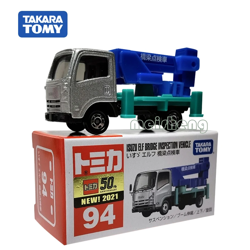 

TAKARA TOMY TOMICA Isuzu Elf Bridge Inspection Vehicle 94 Alloy Diecast Metal Car Model Vehicle Toys Gifts Collect Ornaments