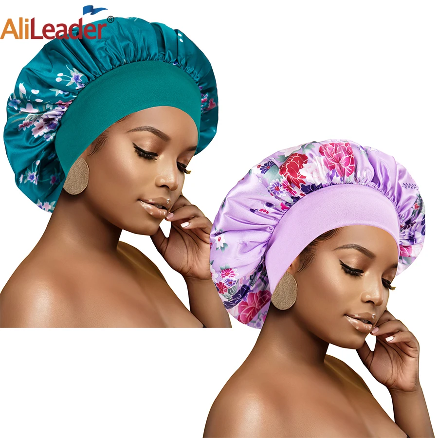 

Protect Hair Cap Wig Accessories Hair Nets Satin Sleep Cap For Curly Hair Large Satin Bonnets For Black Women Sleep Hairdressing