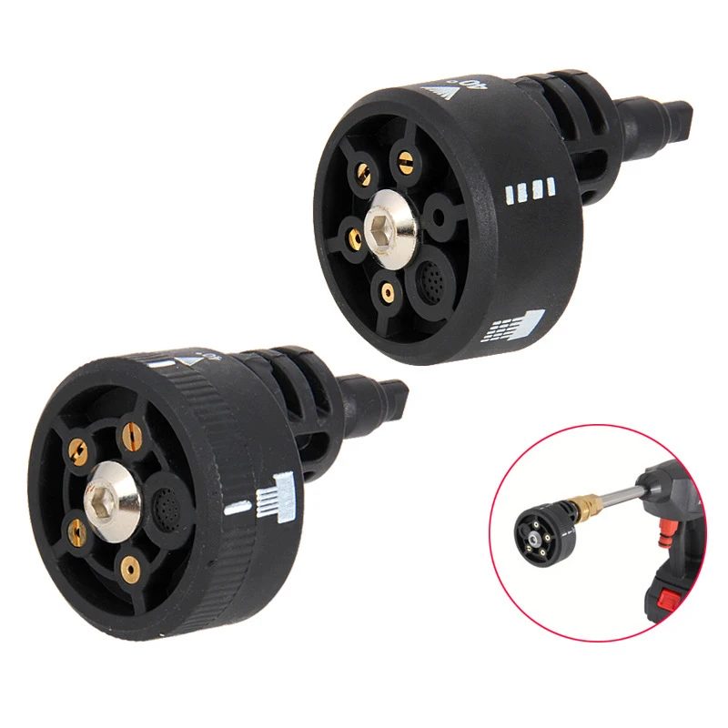 

Plastic 6 In 1 Adjustable Nozzle 5 In 1 for 1/4 Inch High Pressure Cordless Washer Cleaner Water Gun Parts Hose Nozzle