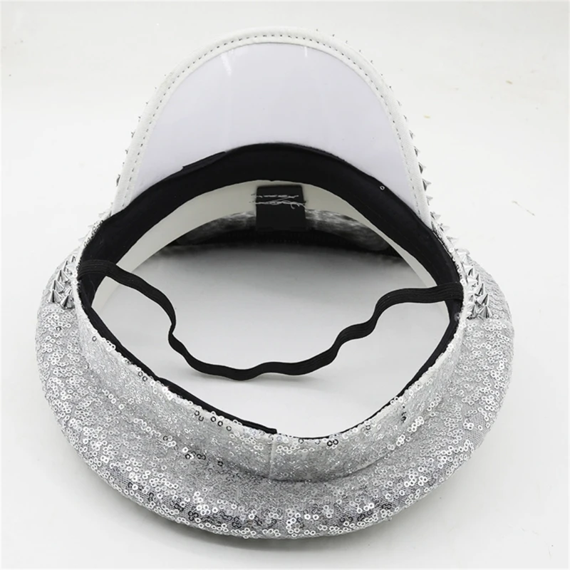 

Bejeweled Crystal Captain Hat Sailor Hat for Bachelorette Party Sergeant Hat Versatile for Club Stage Bar Drop Shipping