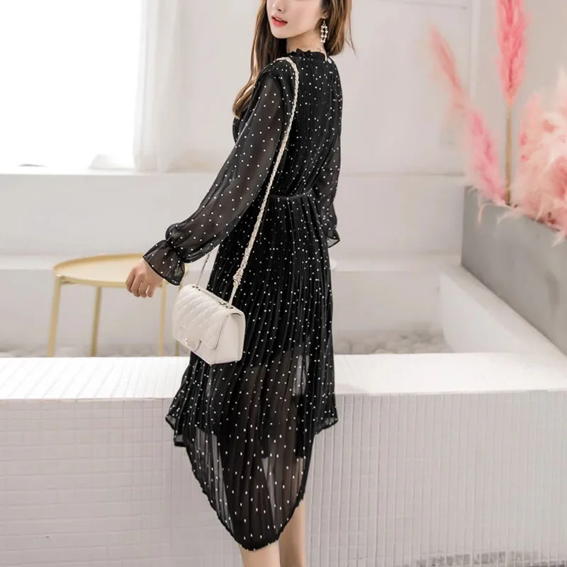 Женское Шифоновое Платье С Каскадными Оборками. Повседневное Длинное