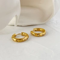 allnewme simple bling rhinestone starburst hoop earrings gold stainless steel huggie earring for women statement french jewelry