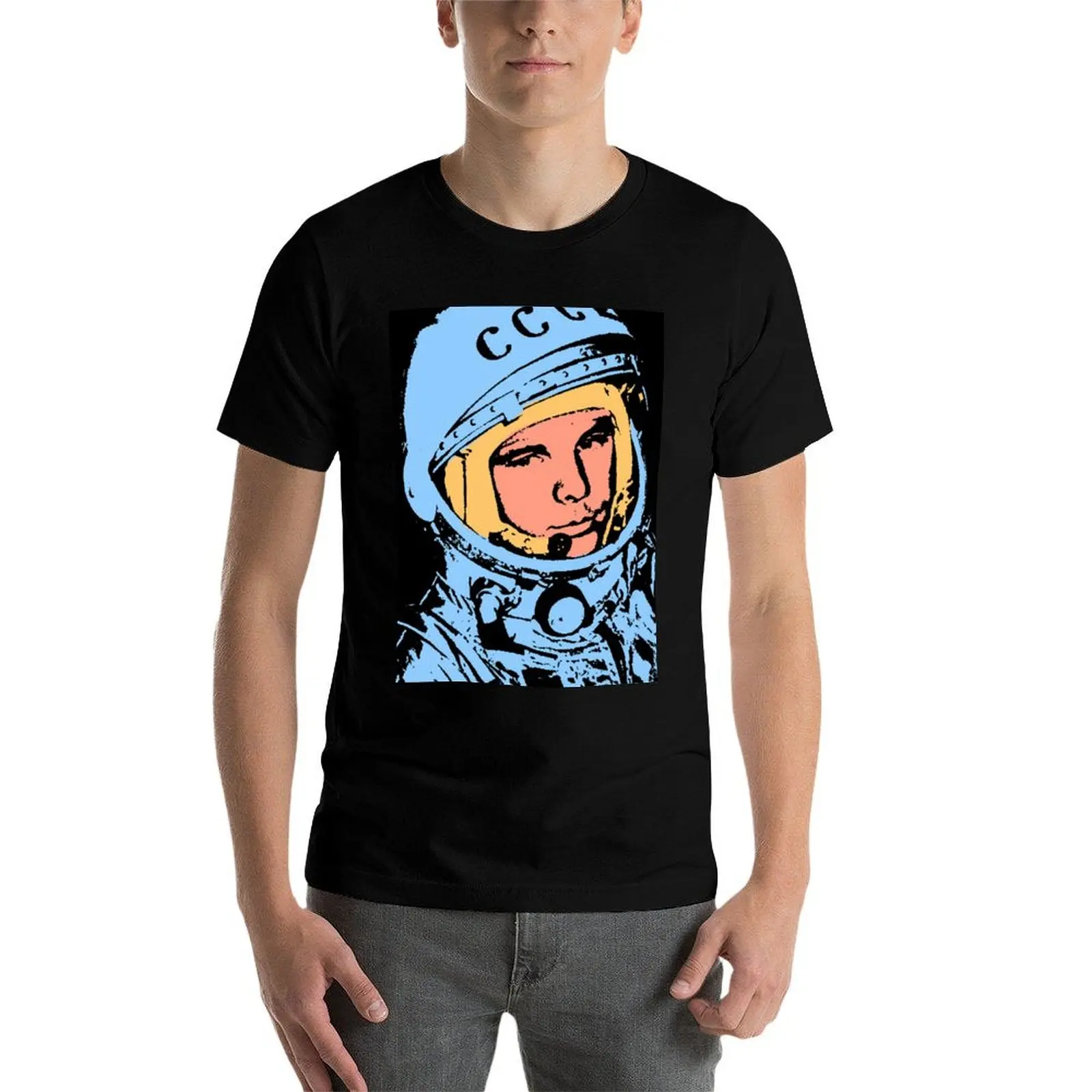 Фото Футболка YURI GAGARIN-4 с модным графическим принтом для мужчин №4