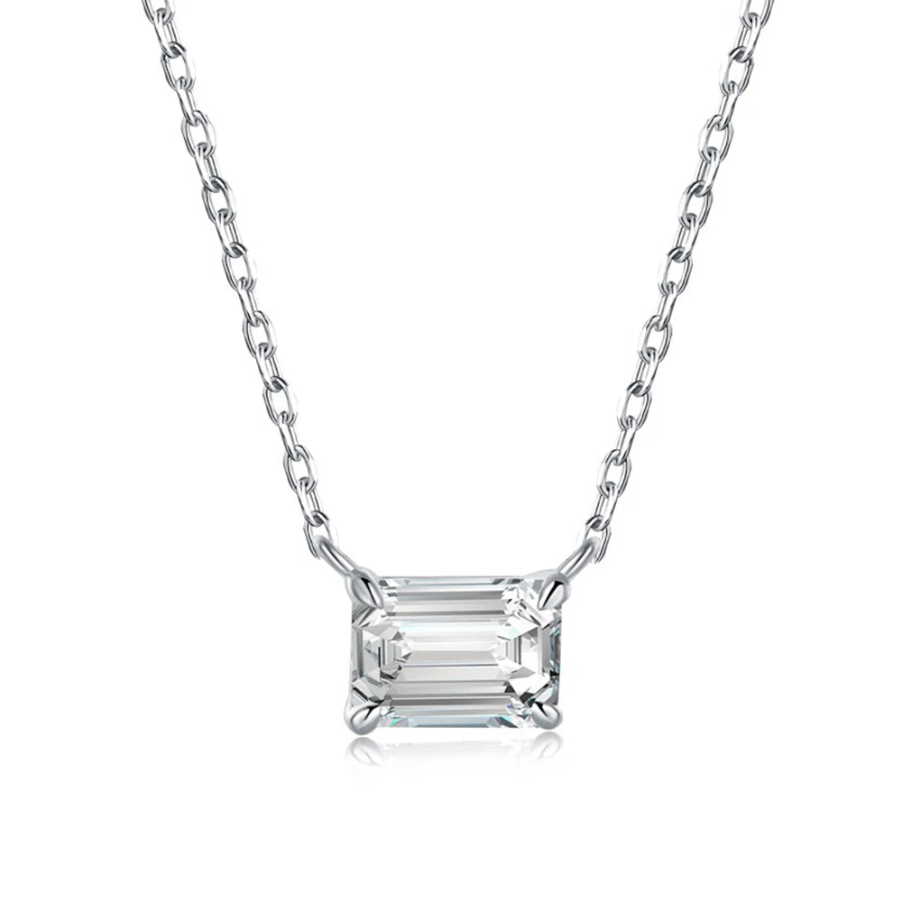 

Женское ожерелье из серебра 925 пробы с искусственным мосонитом