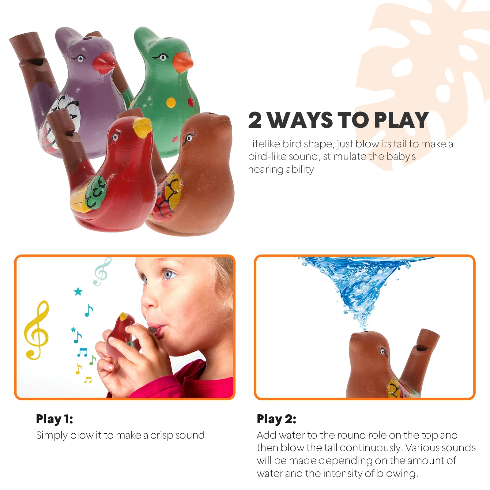 4 шт. животные для маленьких детей детские игрушки птица звонок 750X750X350 см