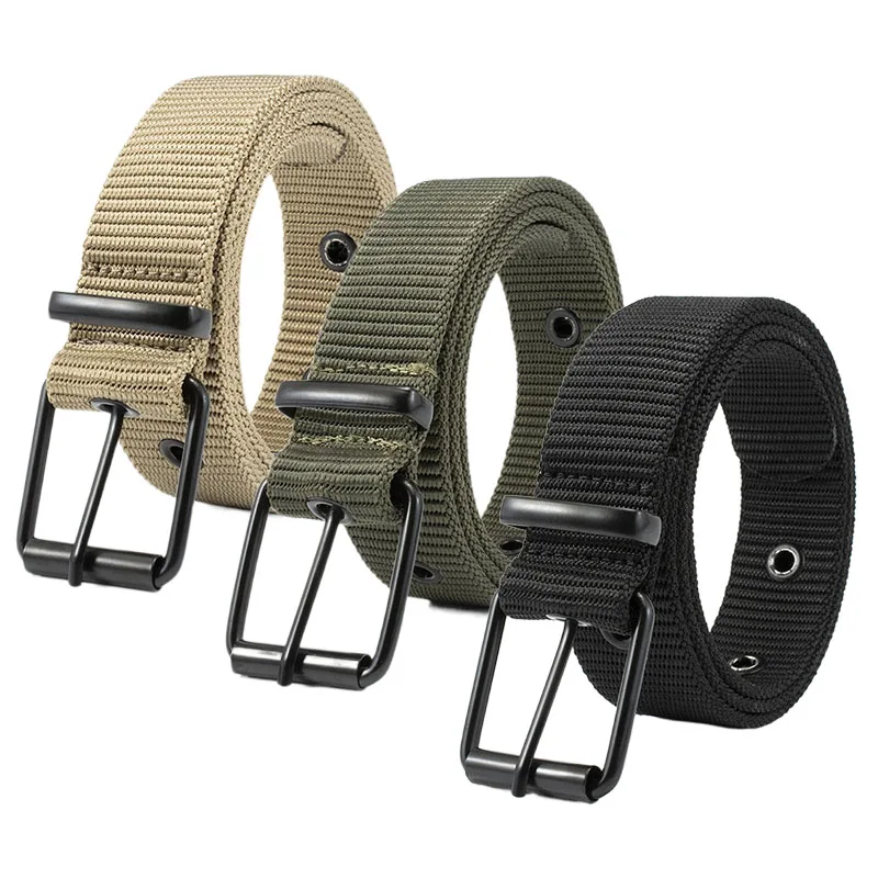 Outdoor Leisure Sport Belt for Men Black Green Women Pin Buckle Nylon Quick Drying Belt
