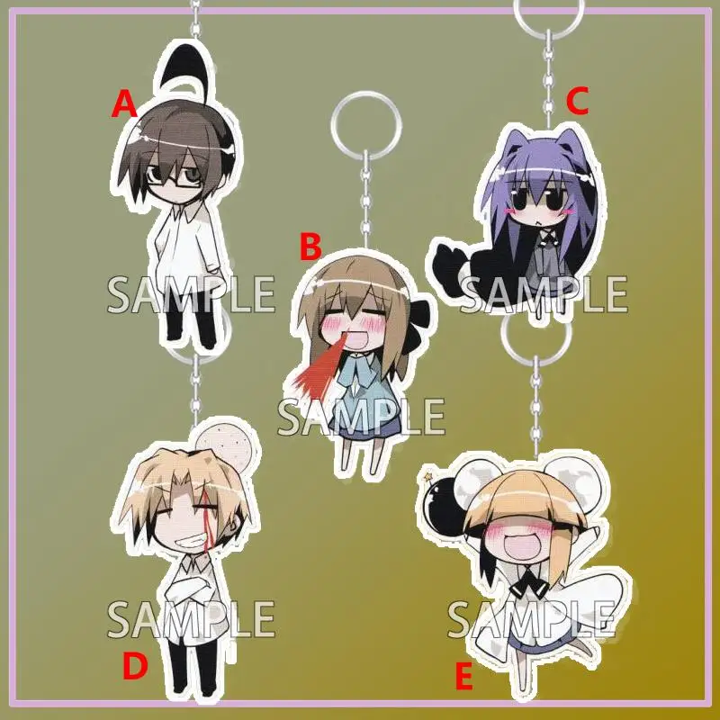 

Anime Keychain place to place Otonashi Io Haruno Hime Acrylic Keyring strap Figure Hanging Accessories 6cm