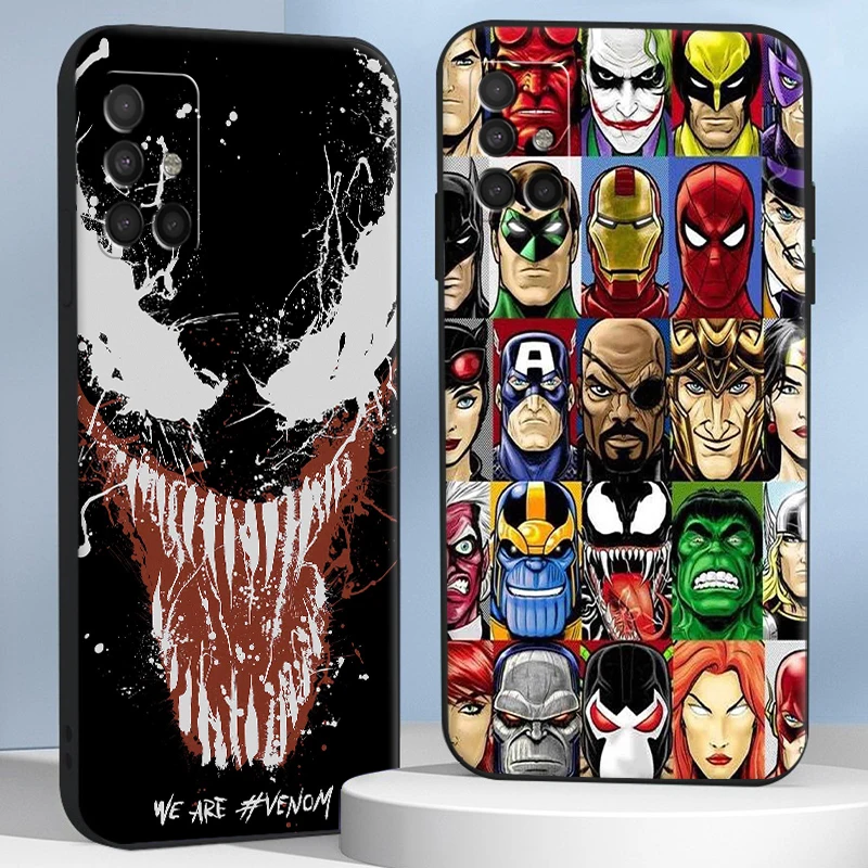 

Marvel Comics Venom Phone Cases For Samsung S20 FE S20 S8 Plus S9 Plus S10 S10E S10 Lite M11 M12 S21 Ultra Original Soft Shell