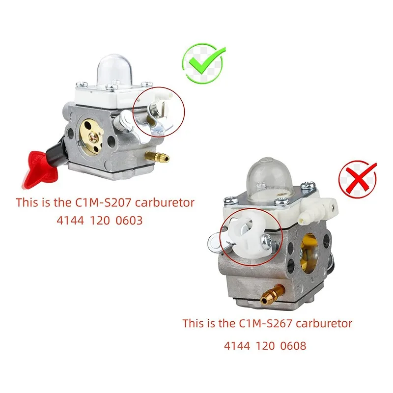 Фото Карбюратор для Stihl FS56 FS56C FS56R FS70 FS70C FS70R FS70RC KM56 KM56RC ZAMA C1M-S207A №1