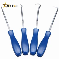 4 pieces long pick hook set gasket puller pick tools for removing car auto oil seal o ring seal hand repair tool set