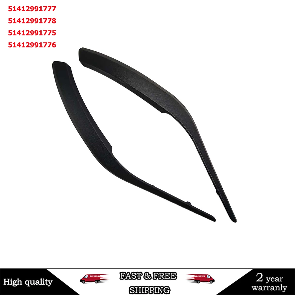 

Left + Right Inner Door Handle Pull Panel Trim Black for BMW X1 E84 2009-2015 51412991777 51412991778 51412991775 51412991776