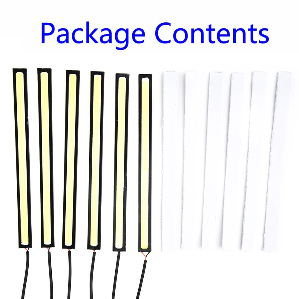 

New Useful Durable Dust-Proof High Quality White Strip Lights Lamp Replacement Vehicle Accessories Van 6 Pcs Bar