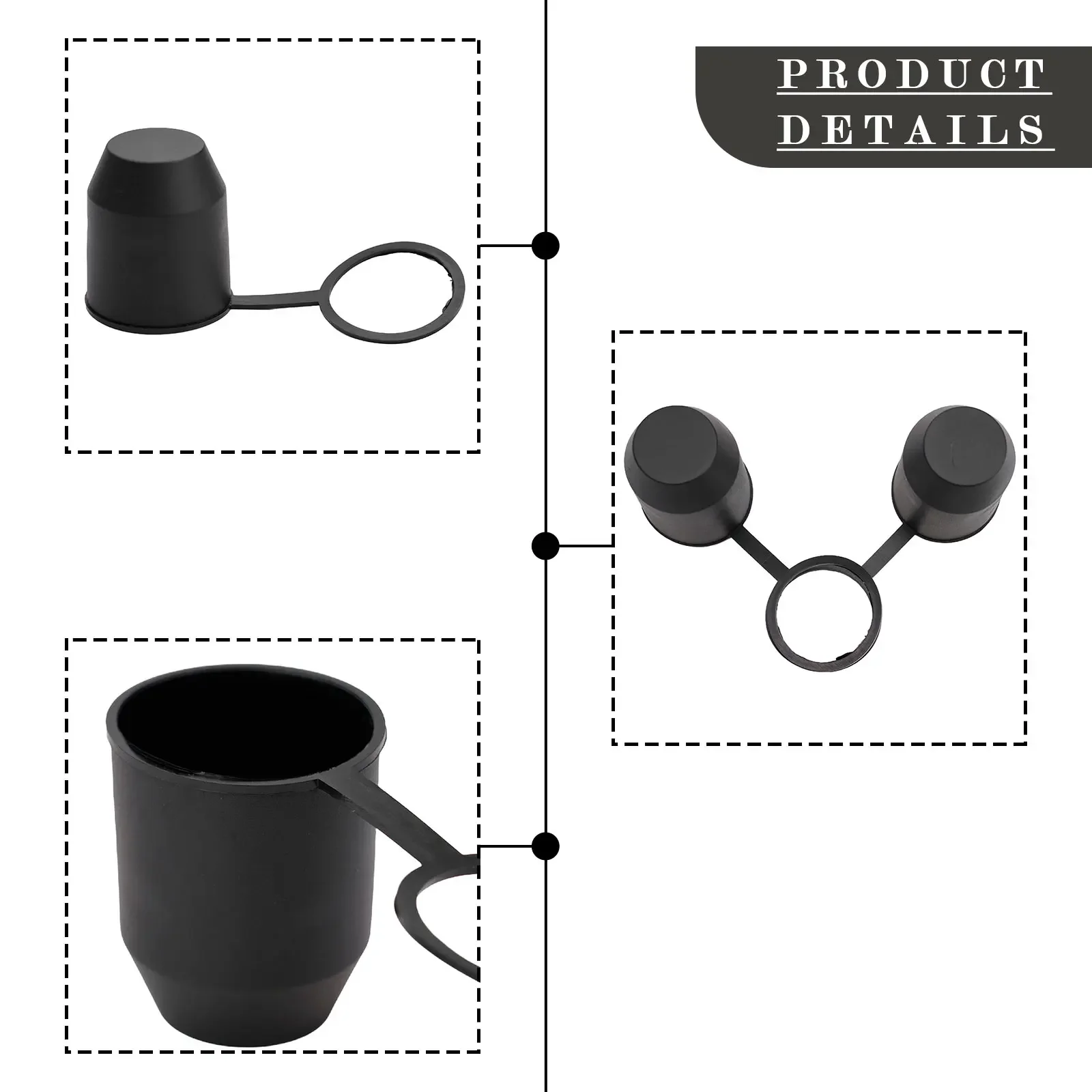 6 2 шт. шаровая крышка фаркопа прицепа Защитная для каравана Грузовик сцепного