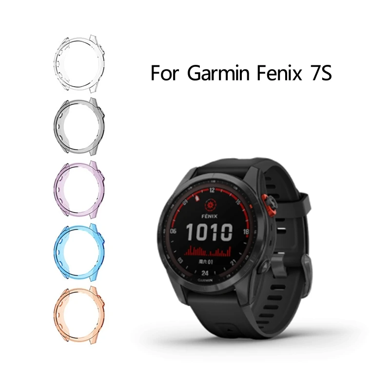 

ТПУ защитный чехол для экрана, совместимый с Garmin Fenix 7S, чехлы, устойчивый к царапинам, Мягкий защитный чехол, бампер