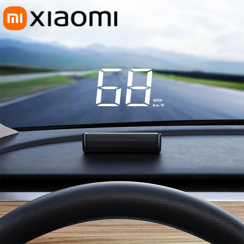 Фото Xiaomi автомобильный спидометр HUD проекционный дисплей цифровой измеритель скорости проектор на лобовом стекле транспортные средства грузовик электроника аксессуары №2