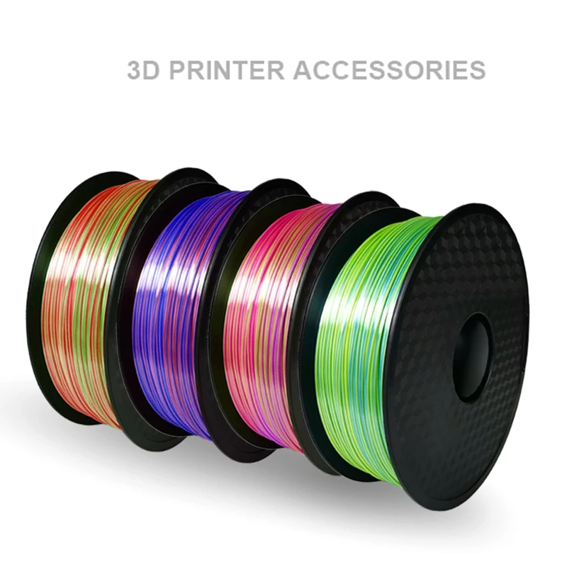 

PLA 3D Printing Filament Refill PLA Silk Two-color Printing Consumable 1.75MM for FDM 3D Printers 3D Printing Accessory