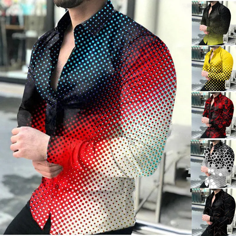 

Spring Autumn Men's Plus Size Casual Shirt British Style Acetate Shirt Men's Fashion Slim Skinny Men's Shirt Button Shirt