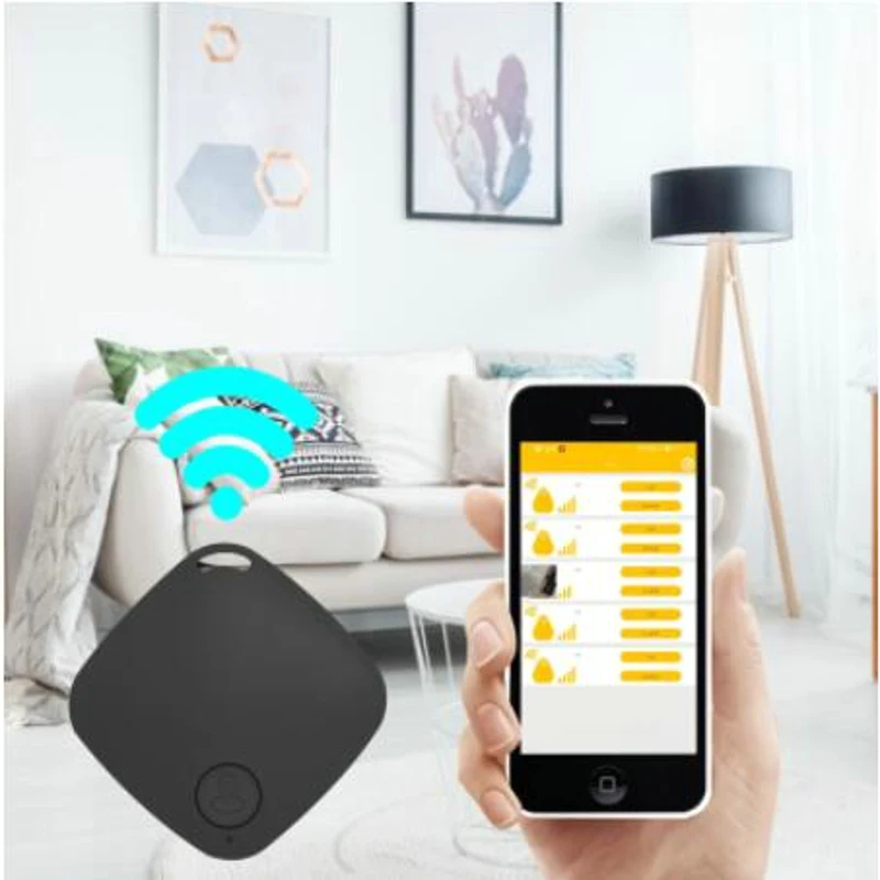 Smart Key Finder Mini Bluetooth GPS Tracker Device Alarm Tile Wallet Keys Alarm Locator Anti-Lost Kids Pets Tracker