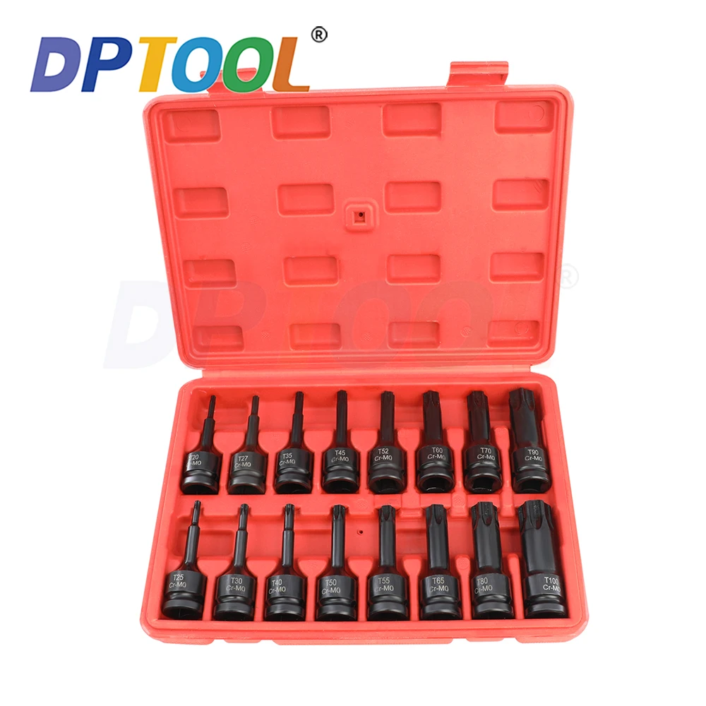 16 шт. набор ударных торцевых головок 1/2