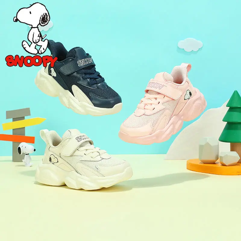 

New Snoopy Children's Sports Shoes Autumn Student Cartoon Running Shoes Kawaii Girls All-Match Casual Shoes Birthday Gifts