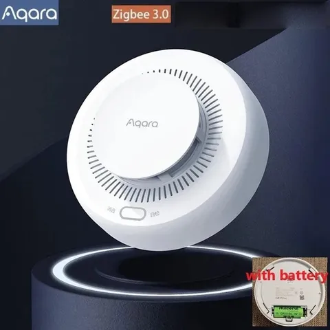 Датчик дыма Aqara Zigbee, детектор дыма с звуковым оповещением 3,0, работает с приложением Mi Home и Xiaomi Mijia