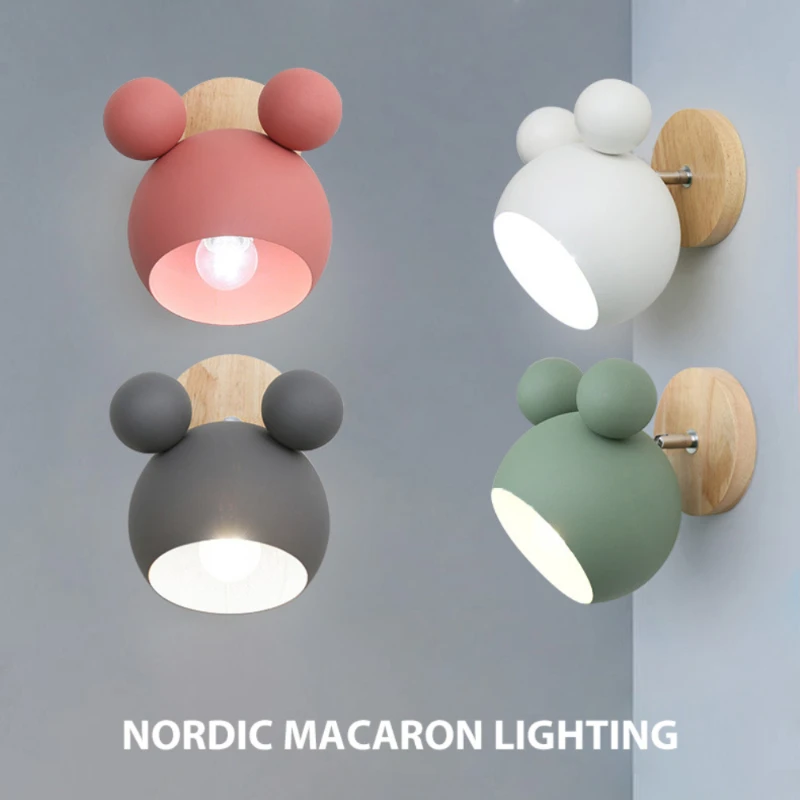 Современные настенные светильники с Микки Маусом красочные бра для кухни