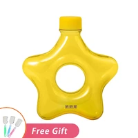 kid kawaii sport drink cup new cartoon star kettle free shipping item cute water bottle for girl 1 2l plastic tumbler with straw