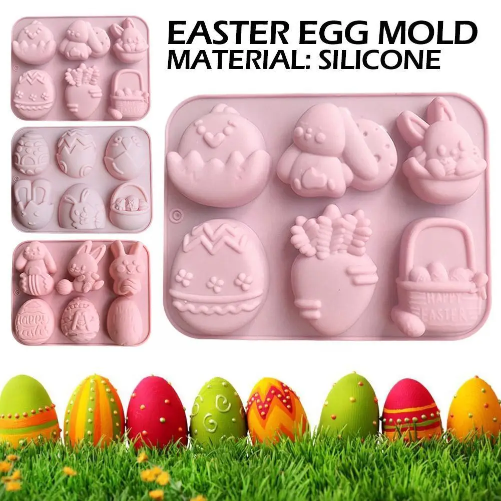 

Happy Easter Mold Bunny Easter Eggs Silicone Mold Chocolate Pudding Decoration Cake Jelly Mold Egg 6 Silicone Mold Mold Eas J8b6