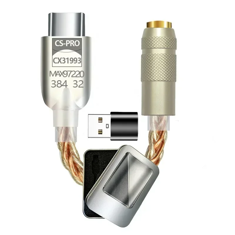 Модернизированный цифровой аудиоусилитель CX31993 MAX97220 Dual Chip type-c-3 5 мм AMP HiFi аудио