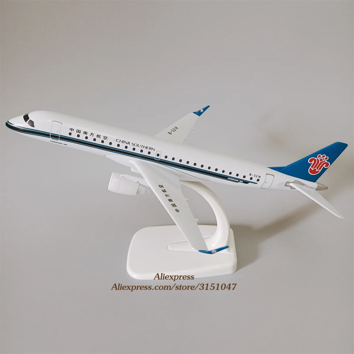 

20CM Alloy Metal Air China Southern E-190 E190 Airlines Airplane Model Diecast Air Plane Model Aircraft w Holder Gifts Toys
