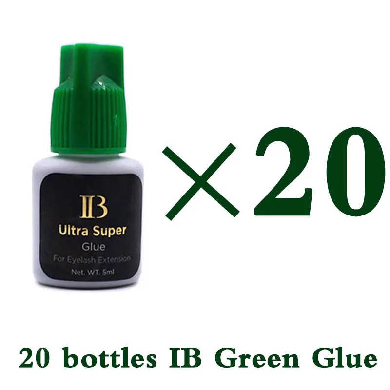 20 Bottles IBeauty Ultra Super For Eyelash Extension Glue Green Cap Waterproof Lash Adhesive Makeup Tool Fastest Eyes Open Korea