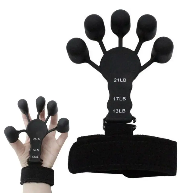 

Silicone Finger Trainer Wrist Strength Exercise Hand Grip Finger Expander Workout Hand Gripper Rehabilitation Fitness 6.6LB-21LB