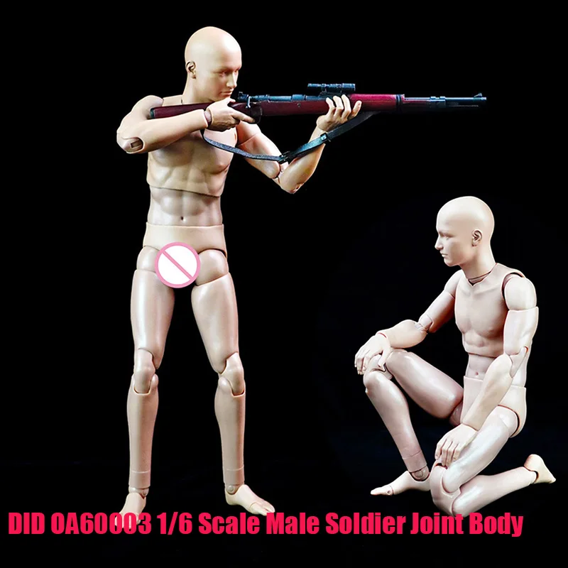 

Official DID OA60003 1/6 Men Soldier Body Flexible Joint Standard Version 2.0 Body Model With Head 12Inch Action Figure Model