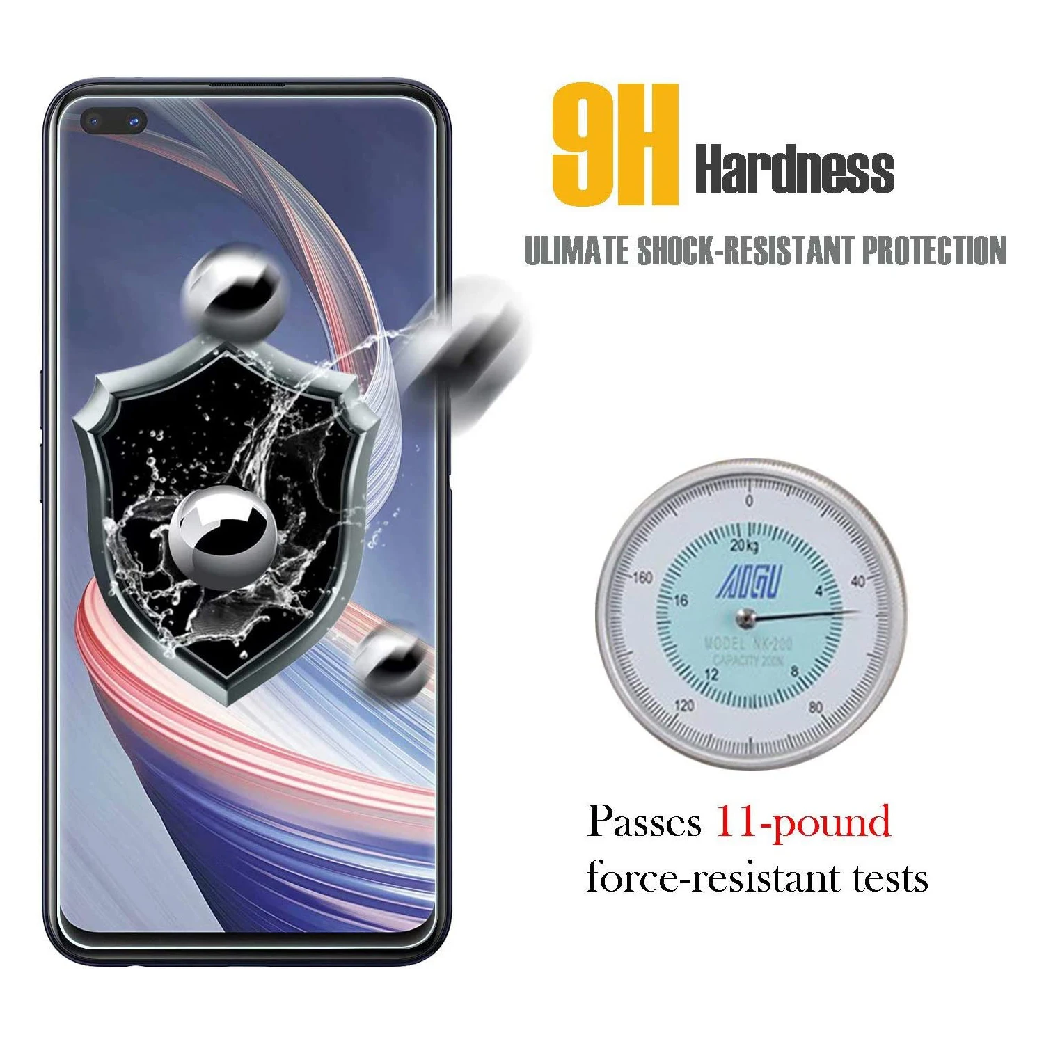 2/4 шт. закаленное стекло для Oppo Reno4 Z 5G Защитная стеклянная пленка экрана |